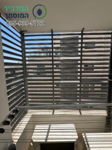 התקנת רשת סופר מקצועית במסתור כביסה ארוך בדירה בלוד