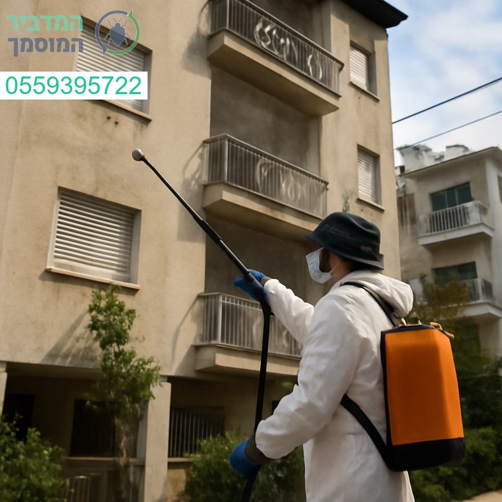 ריסוס יסודי לבניין מגורים ברמת השרון לביעור מזיקים ושמירה על סביבה נקייה ובטוחה