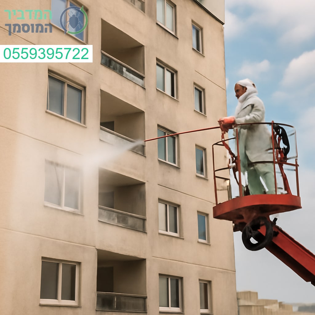 ריסוס מקצועי לבניין מגורים באריאל לבקרה מלאה והגנה מושלמת