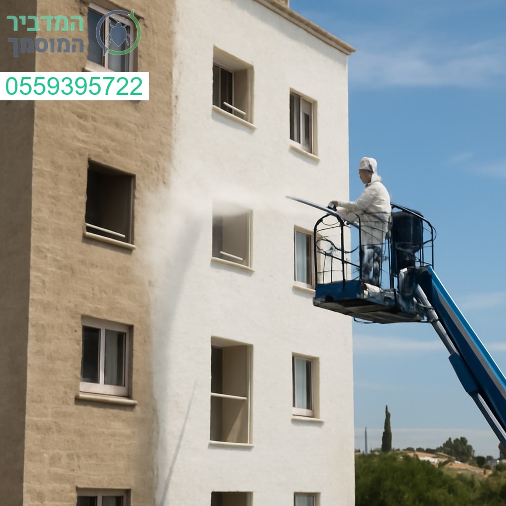 ריסוס מקצועי לחזית הבניין בעתלית לבידוד והגנה ברמה הגבוהה ביותר