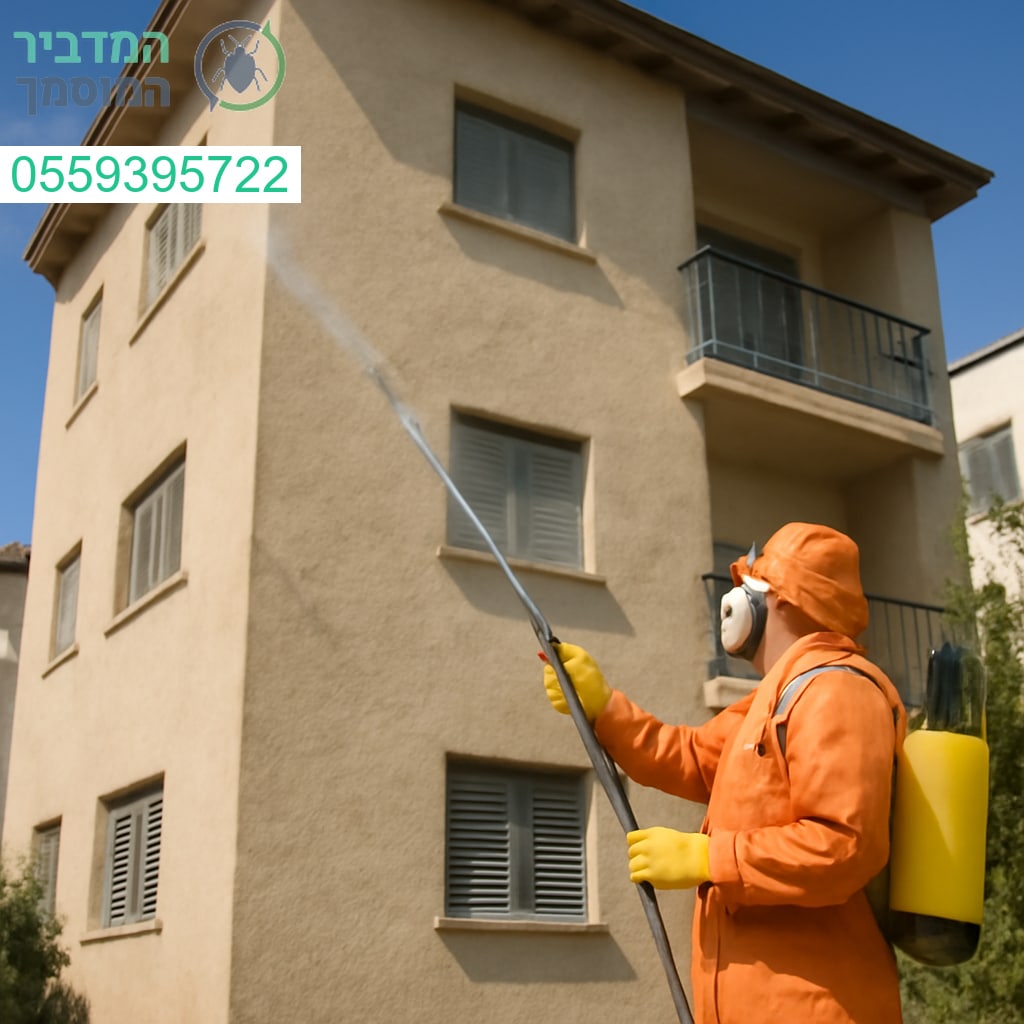 ריסוס מקצועי לבניין מגורים באבן יהודה לבקרה מלאה על מזיקים בכל חלקי המבנה