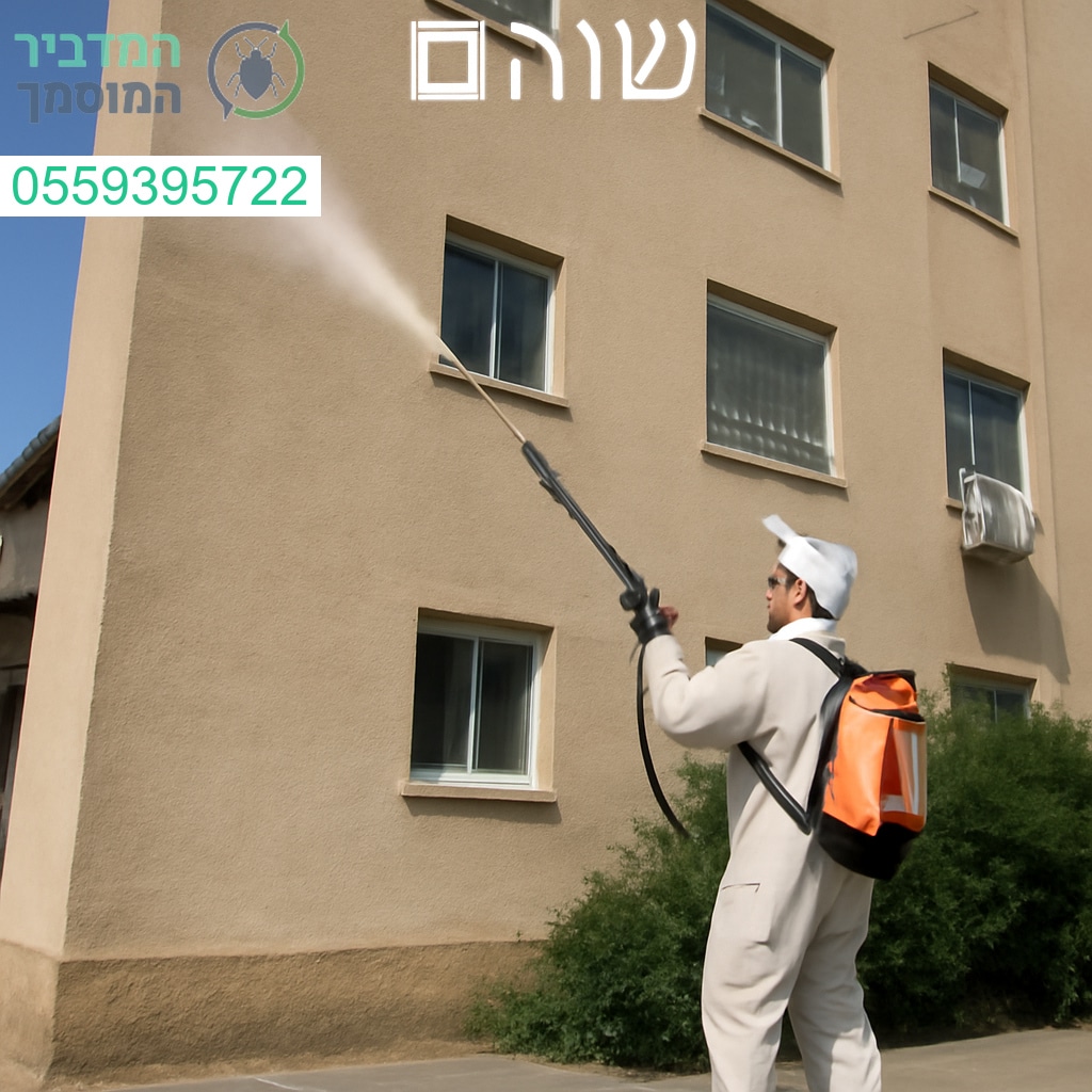 ריסוס מקצועי לבניין בשוהם עם ציוד מתקדם ושירות ללא פשרות