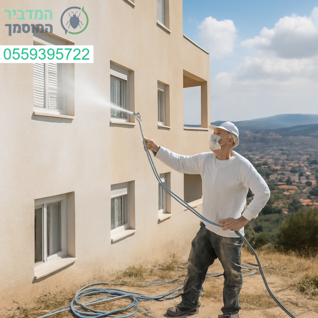 הדברה מקצועית לבניין מגורים בנוף הגליל עם ציוד מתקדם ושמירה על בטיחות מלאה
