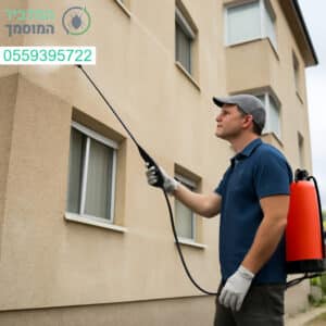 ריסוס מקצועי לבניין מגורים ביהוד עם ציוד מתקדם ותוצאה מושלמת