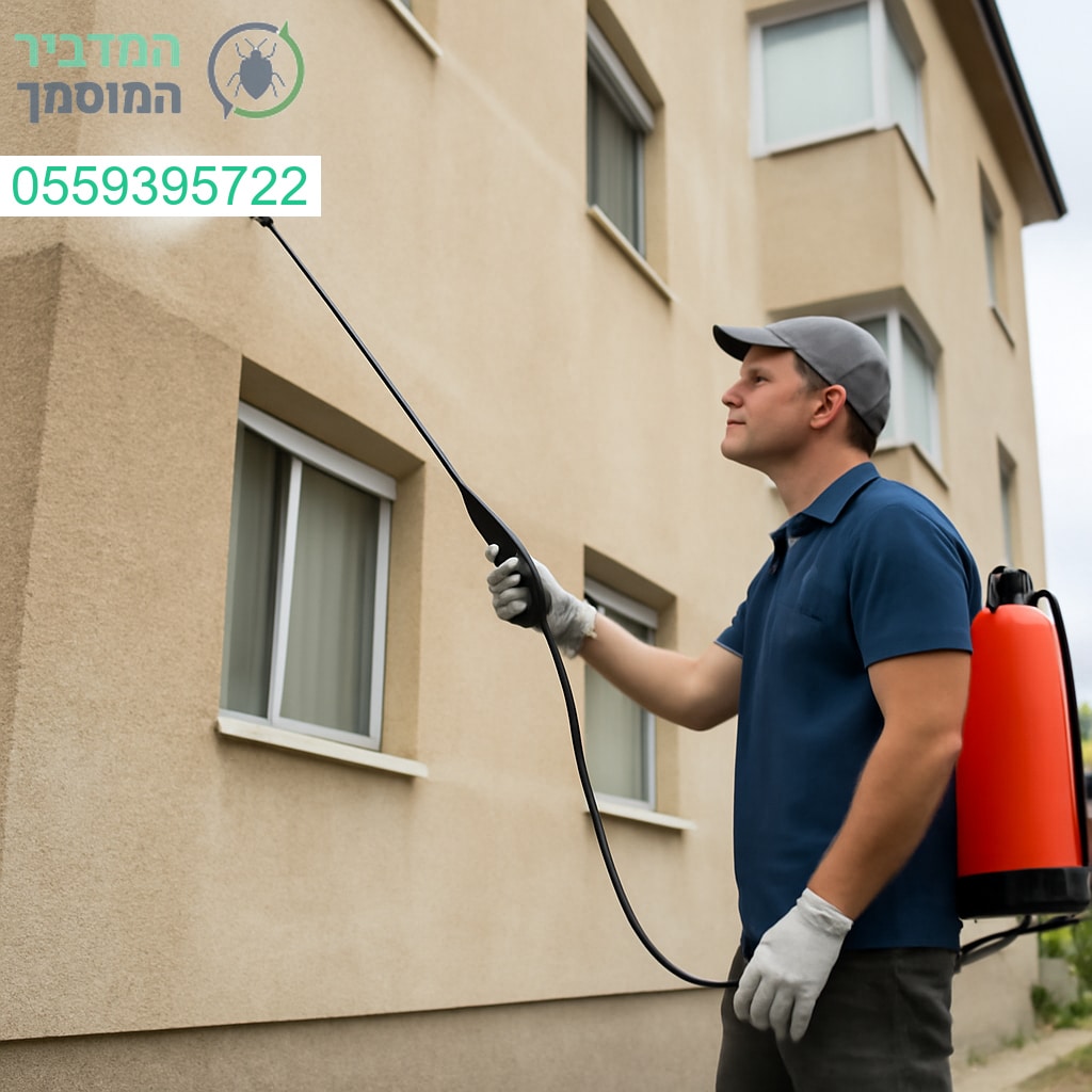 ריסוס מקצועי לבניין מגורים ביהוד עם ציוד מתקדם ותוצאה מושלמת