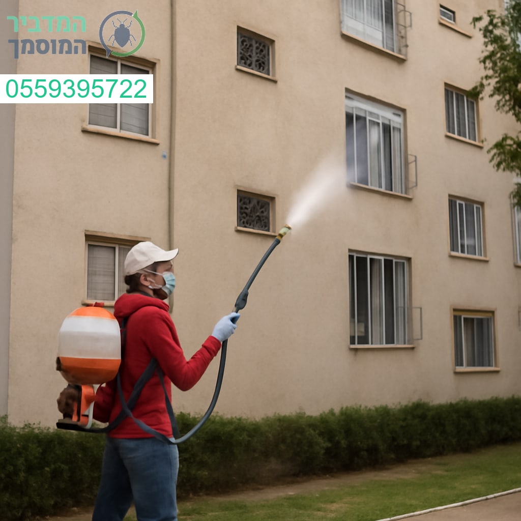 ריסוס מקצועי לבניין משותף בגדרה לביעור מזיקים ושמירה על סביבה נקייה ובטוחה