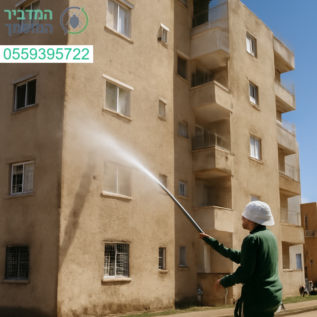 ריסוס יסודי לבניין מגורים בדימונה לביעור מזיקים ושמירה על סביבה נקייה ובטוחה