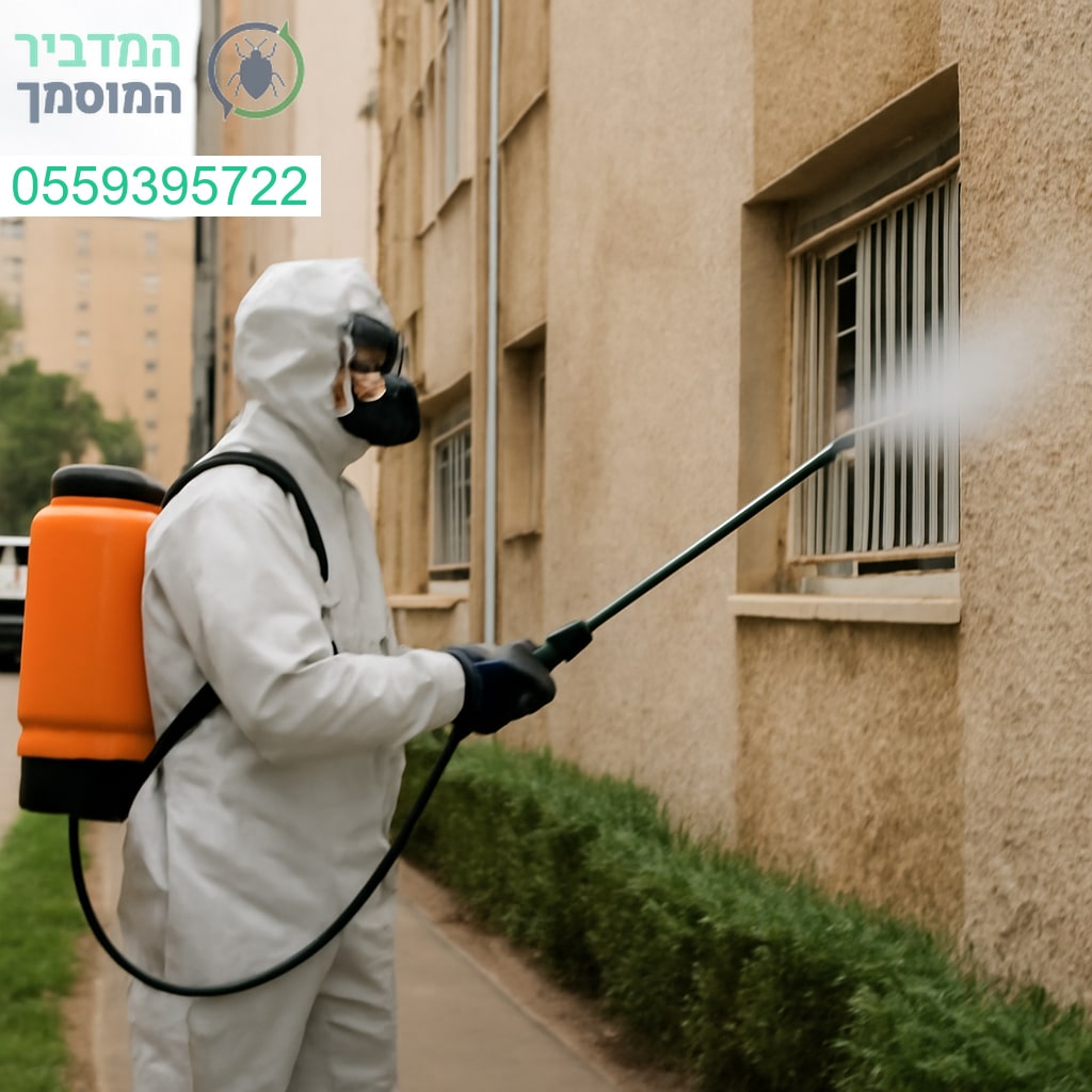 ריסוס מקצועי נגד מזיקים בבניין מגורים בקריית גת לביטחון וניקיון מרבי