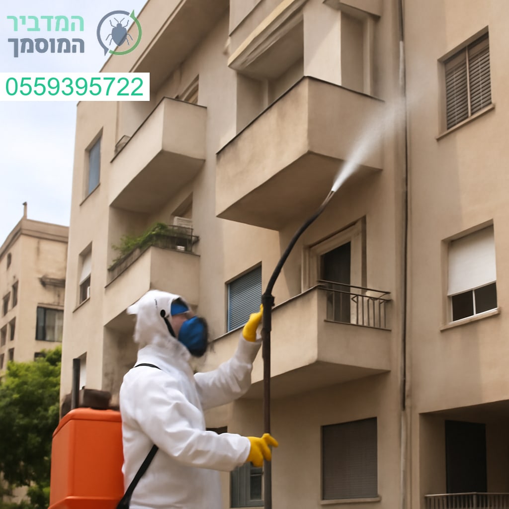 ריסוס מקצועי לבניין בתל אביב לבקרה מושלמת על מזיקים בעזרת ציוד מתקדם ואנשי צוות מיומנים