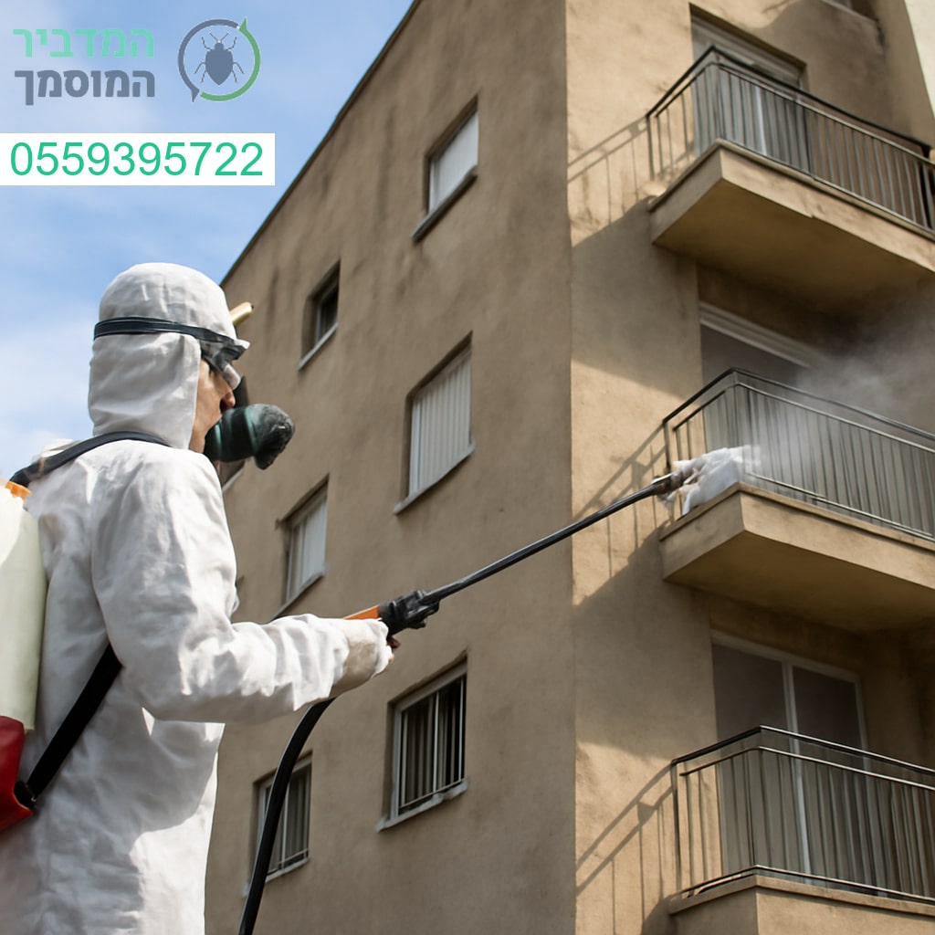 ריסוס מקצועי לבניין מגורים בהרצליה לביעור מזיקים ושמירה על סביבה נקייה ובטוחה