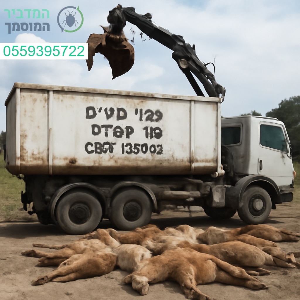 פינוי פגרים מקצועי באור עקיבא במהירות ובאמינות לכל צורך חירום ולפי תקנות המשרד להגנת הסביבה