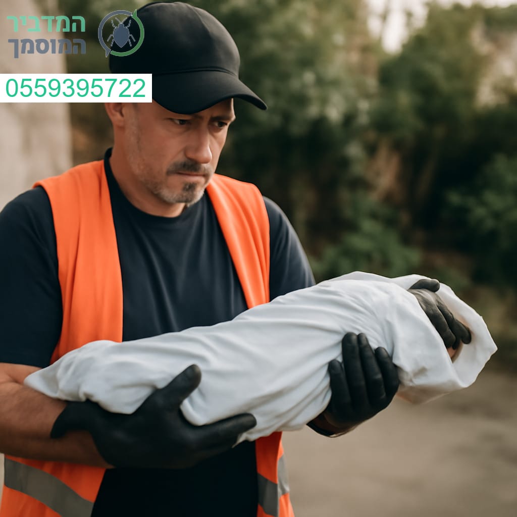 פינוי פגרים באבן יהודה במהירות ובמקצועיות על ידי צוות מיומן ומנוסה