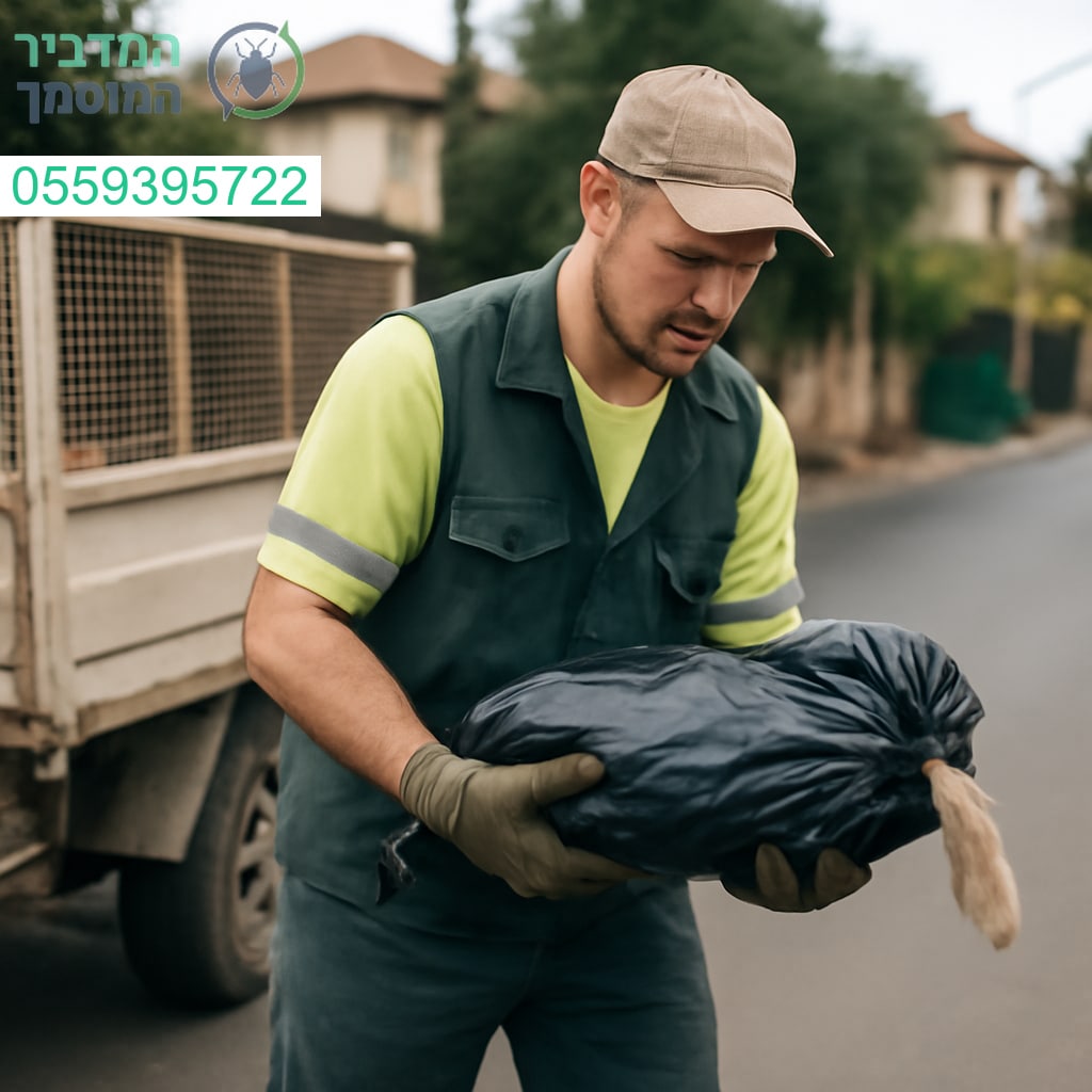 שירות מקצועי לפינוי פגרים בתל מונד וקדימה במהירות ובאחריות מלאה