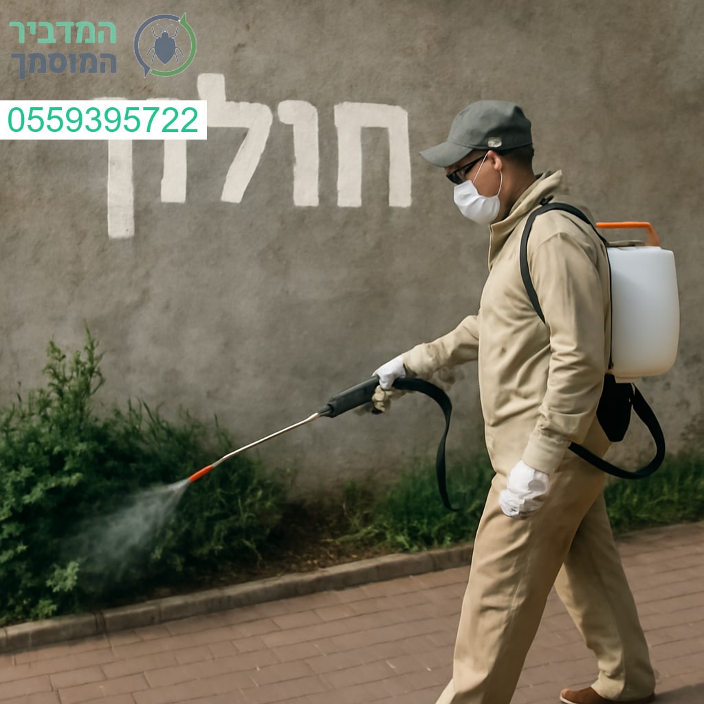 הדברה מקצועית ואפקטיבית בחולון עם ציוד מתקדם ושירות ללא פשרות
