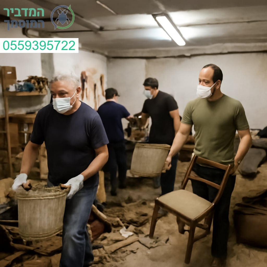 פינוי מקלטים מקצועי ביסודיות למרחב בטוח ונקי בכל מצב