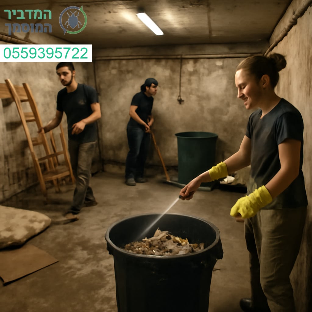 ניקוי יסודי למקלטים ברמה הגבוהה ביותר עם צוות מקצועי ואמין