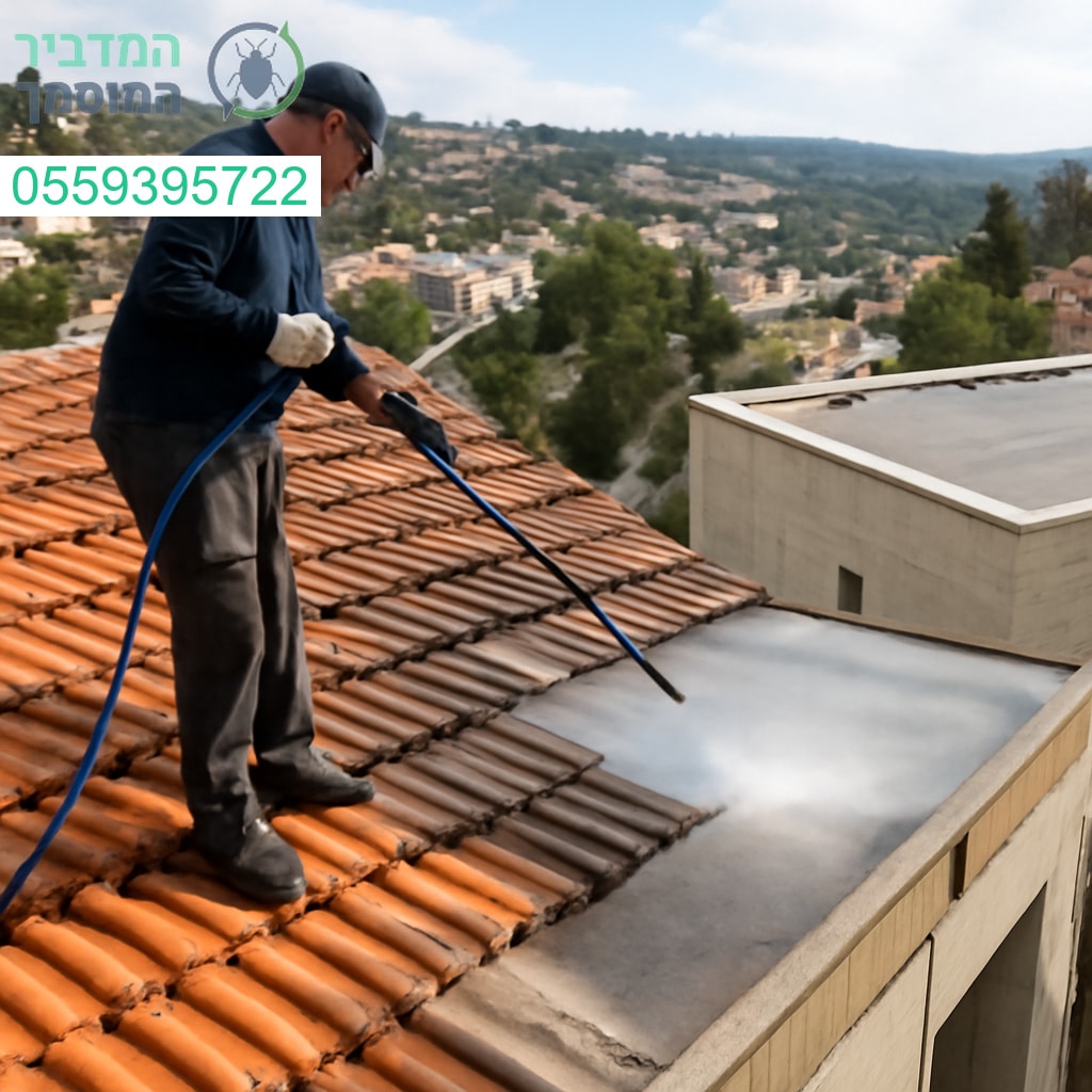 ניקוי גגות מקצועי ואיכותי במבשרת ציון עם ציוד מתקדם ותוצאה מושלמת
