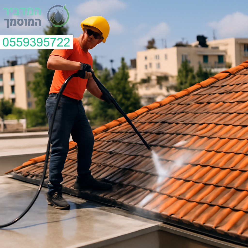ניקוי גגות מקצועי באריאל לתוצאה מבריקה ולמראה מחודש ומרשים