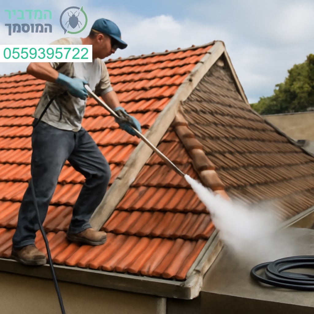 ניקוי גגות מקצועי בקריית מלאכי עם תוצאות שלא משאירות ספק