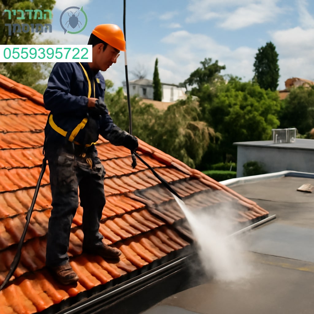ניקוי גגות מקצועי בגני תקווה עם ציוד מתקדם ותוצאה מבריקה