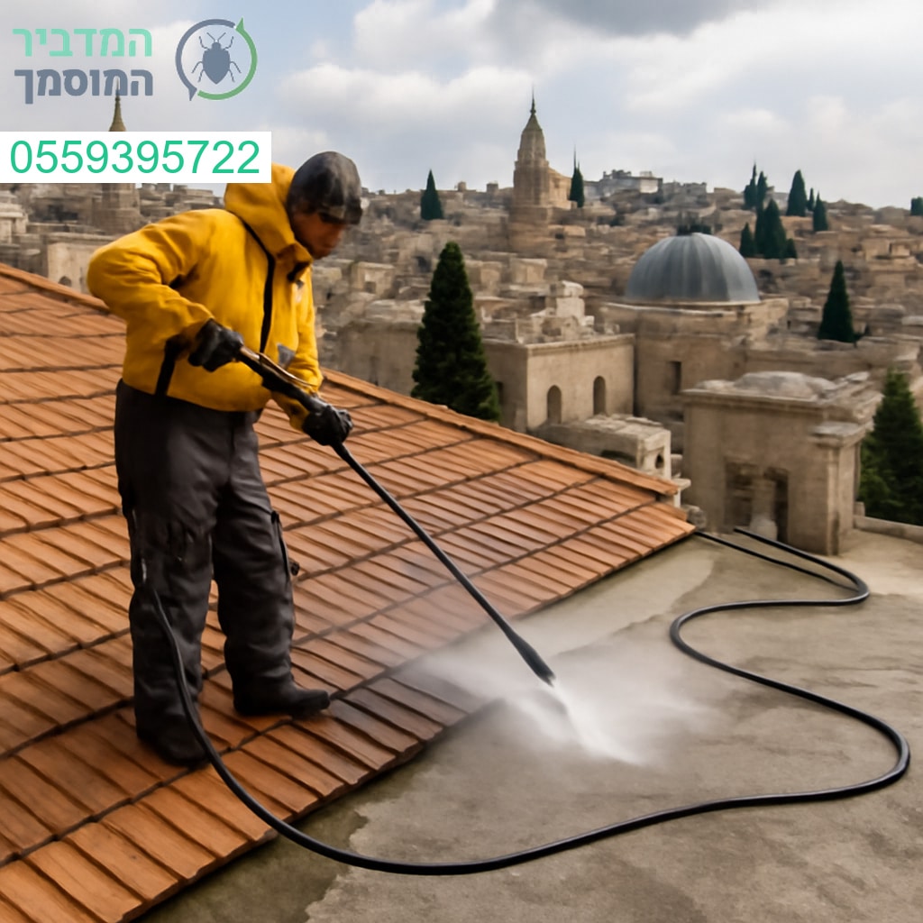 ניקוי גגות מקצועי בירושלים עם תוצאה מבריקה ורמת גימור ללא תחרות