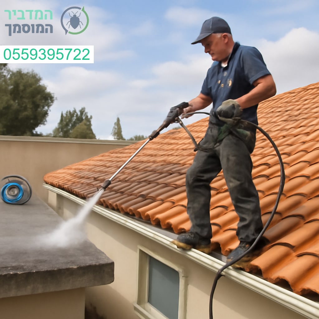 ניקוי גגות מקצועי בגן יבנה עם ציוד מתקדם ותוצאה נוצצת