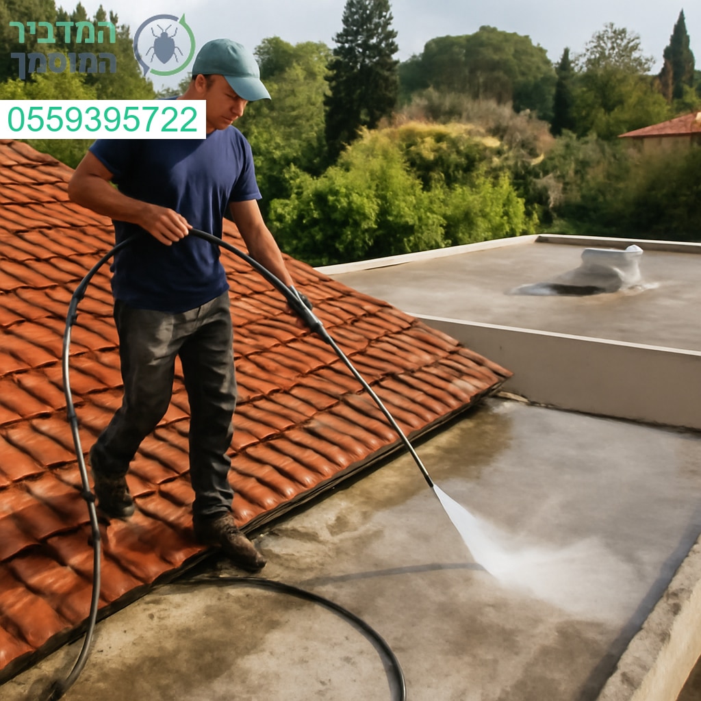 ניקוי גגות מקצועי באבן יהודה לתוצאות מושלמות ומראה מחודש לבית