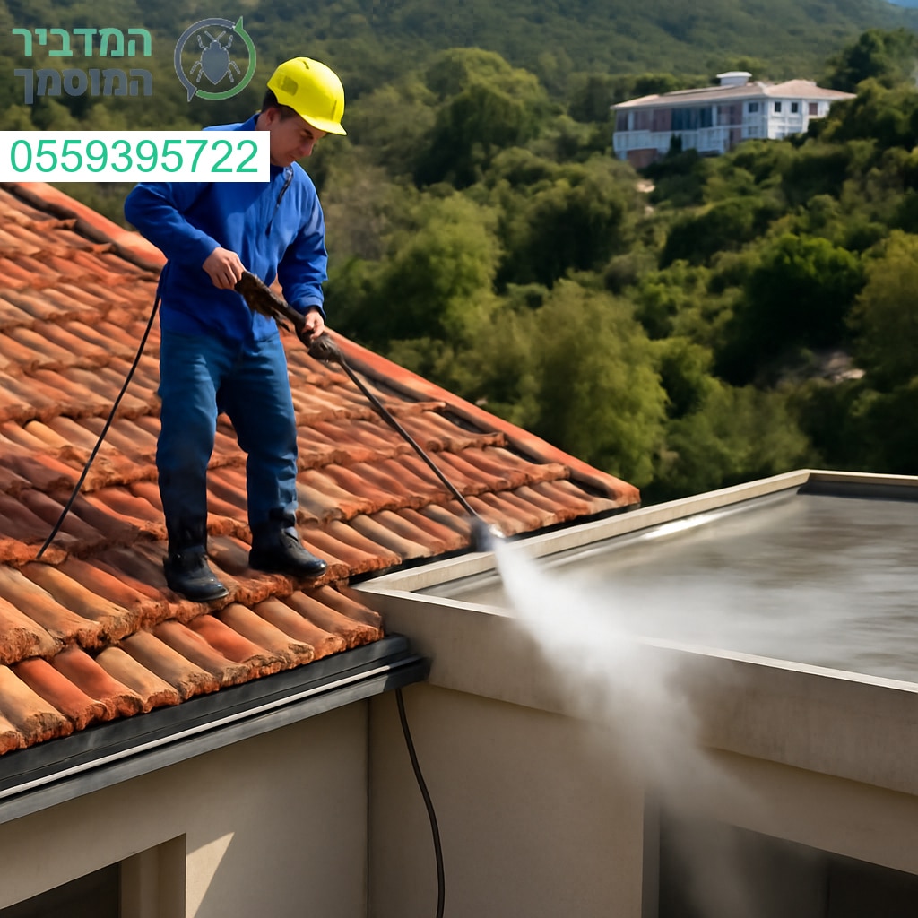 ניקוי גגות מקצועי בכרמיאל עם ציוד מתקדם לתוצאות מבריקות ובטוחות