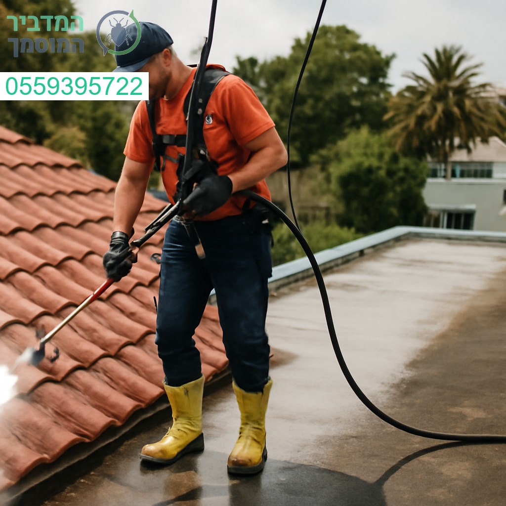 ניקוי גגות מקצועי בחדרה עם תוצאות מבריקות שמחזירות לגג את המראה החדש שלו