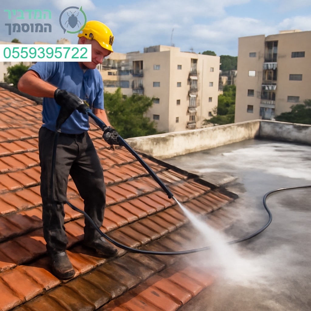 ניקוי גגות מקצועי בקריית מוצקין עם תוצאה מבריקה וביצוע ברמה הגבוהה ביותר