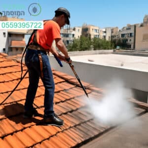 ניקוי גגות מקצועי בראשון לציון עם תוצאה מבריקה ומראה חדש ומרשים