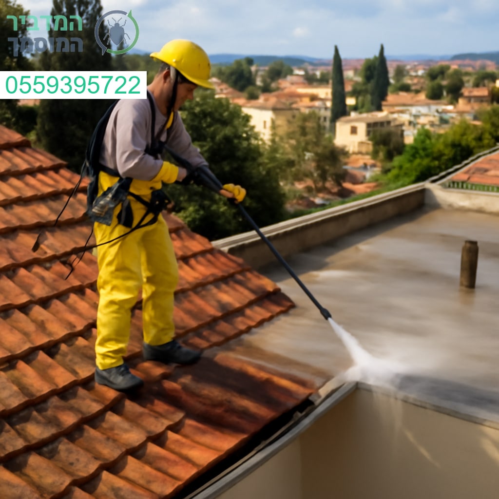 ניקוי גגות מקצועי בקריית אתא ברמה הגבוהה ביותר לתוצאה מבריקה ובטוחה