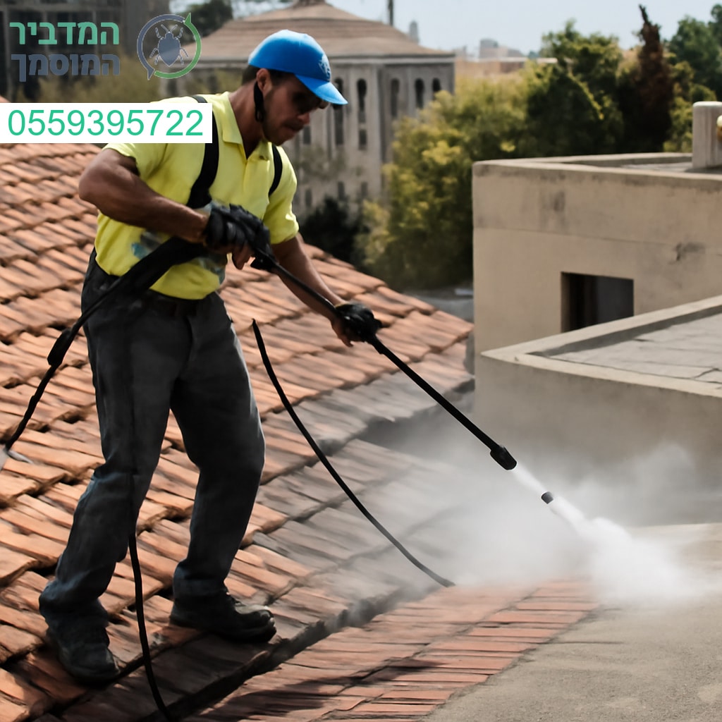 ניקוי גגות מקצועי בקריית אתא עם ציוד מתקדם לתוצאה מבריקה ובטוחה