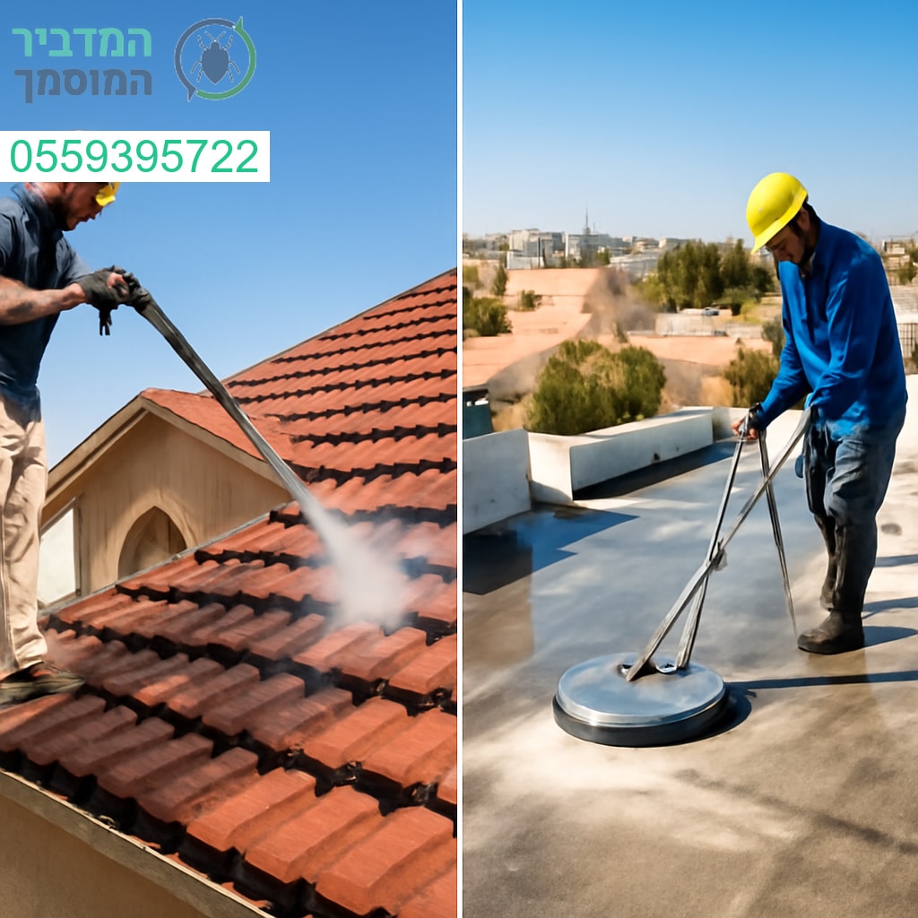 ניקוי גגות מקצועי בבאר שבע לתוצאה מבריקה ומרשימה בלי פשרות