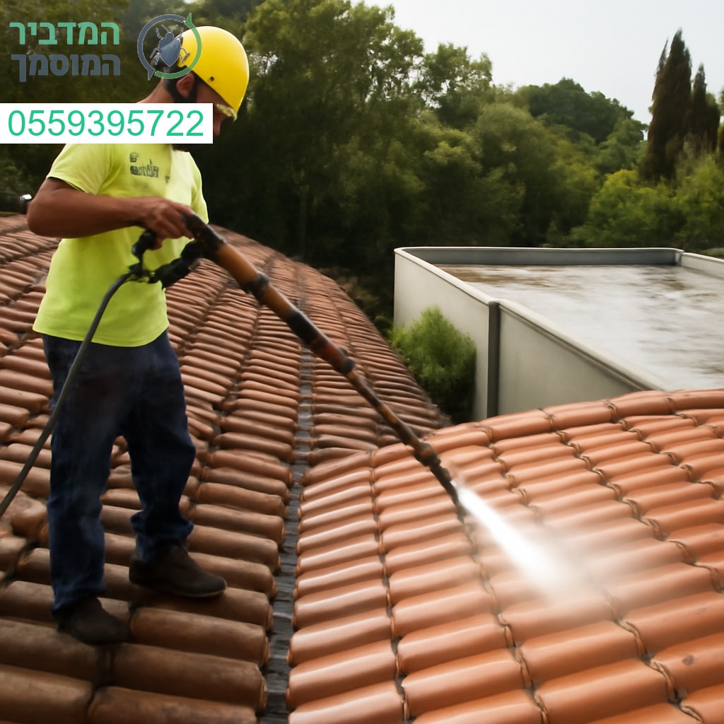 ניקוי גגות מקצועי בהוד השרון לתוצאה מבריקה ואסתטית במראה חדש