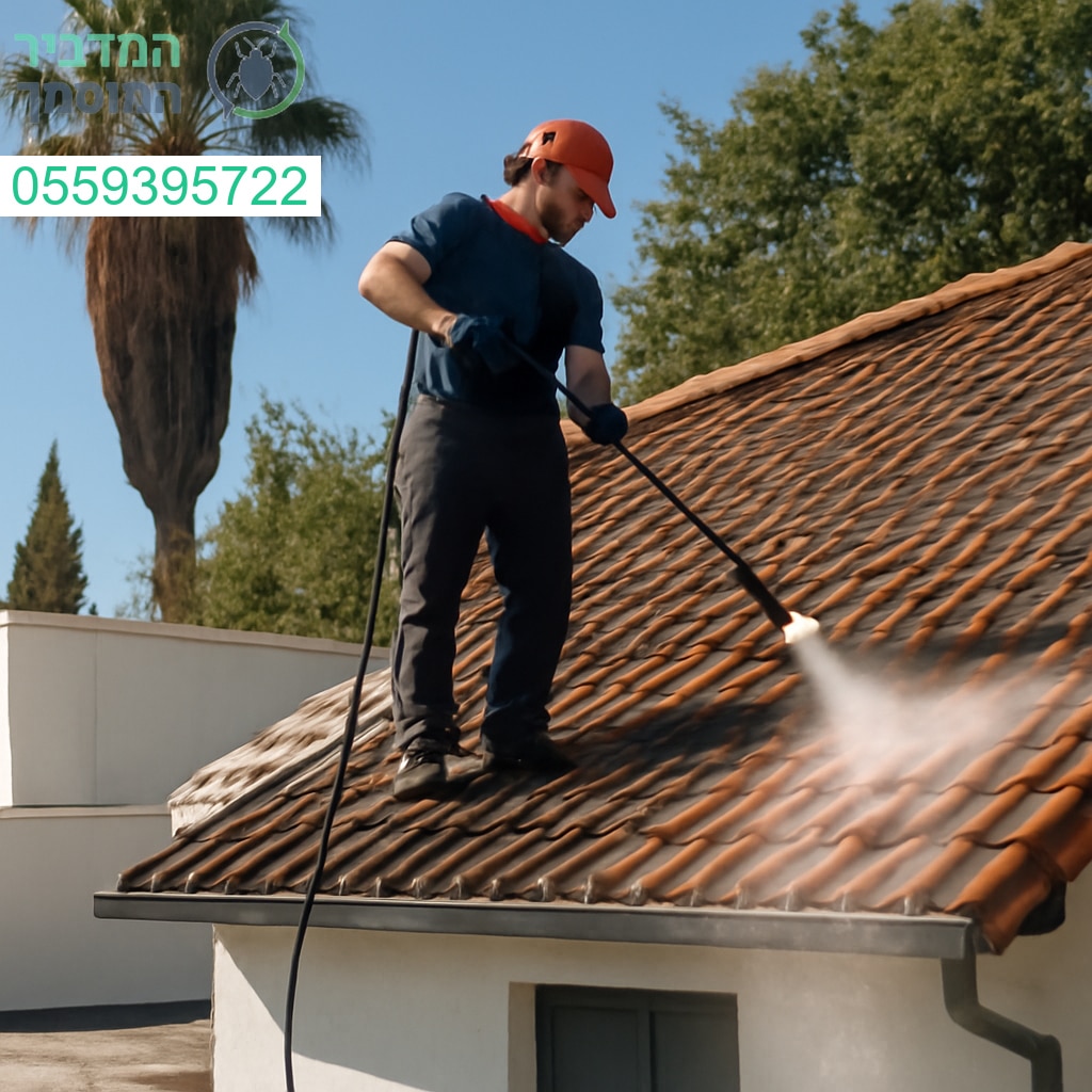 ניקוי מקצועי ויסודי של גגות ברמלה עם ציוד מתקדם ותוצאות מרשימות