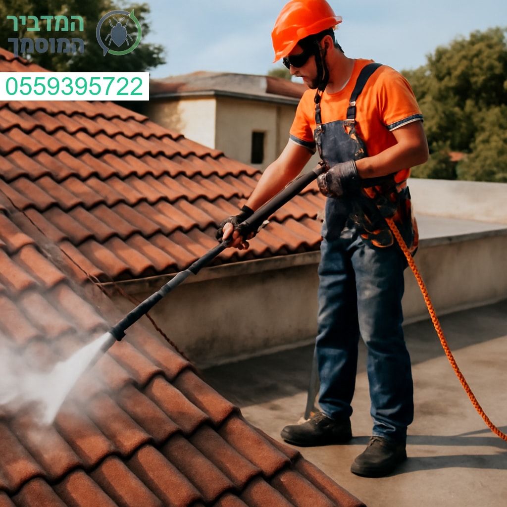 ניקוי גגות מקצועי בגדרה עם ציוד מתקדם לתוצאות מבריקות ומרשימות