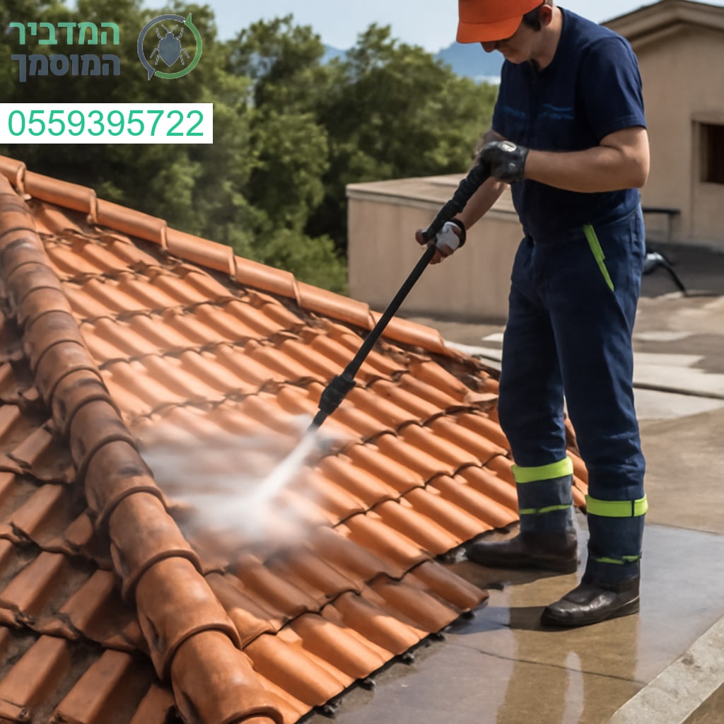 ניקוי גגות מקצועי בבאר יעקב לרענון מיידי ומראה חדש לאורך זמן