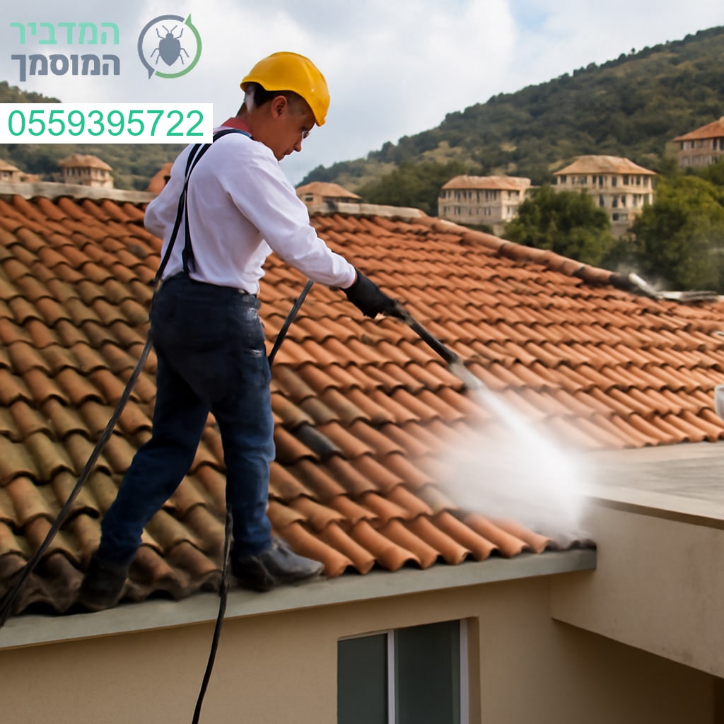ניקוי גגות מקצועי בטירת כרמל לביצוע יסודי ולמראה חדש ונקי