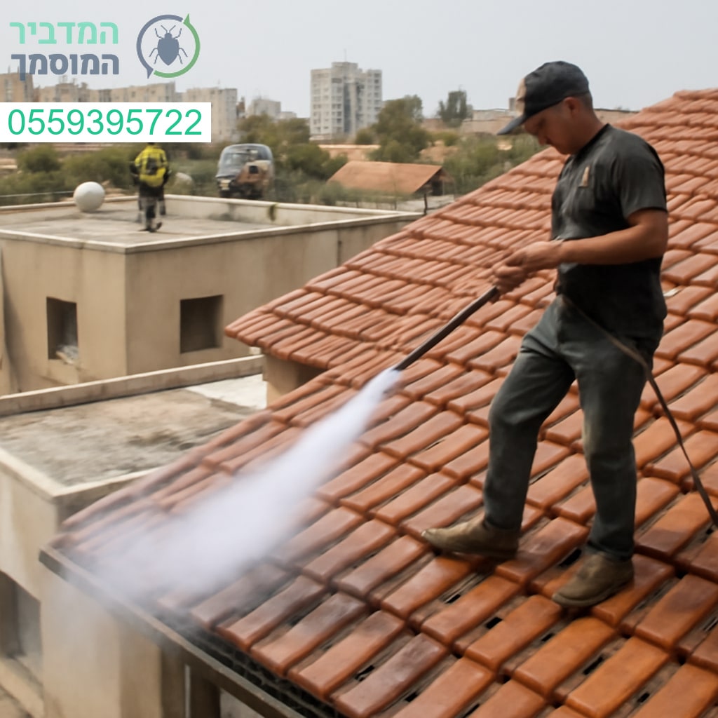 ניקוי גגות מקצועי בקריית גת עם ציוד מתקדם ותוצאה מרשימה