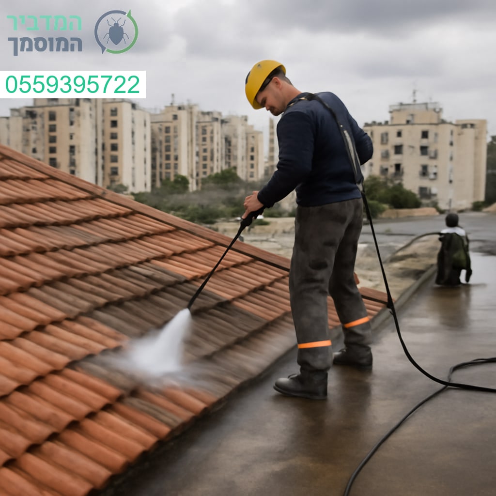 ניקוי גגות מקצועי בקריית גת עם ציוד מתקדם ותוצאה מבריקה
