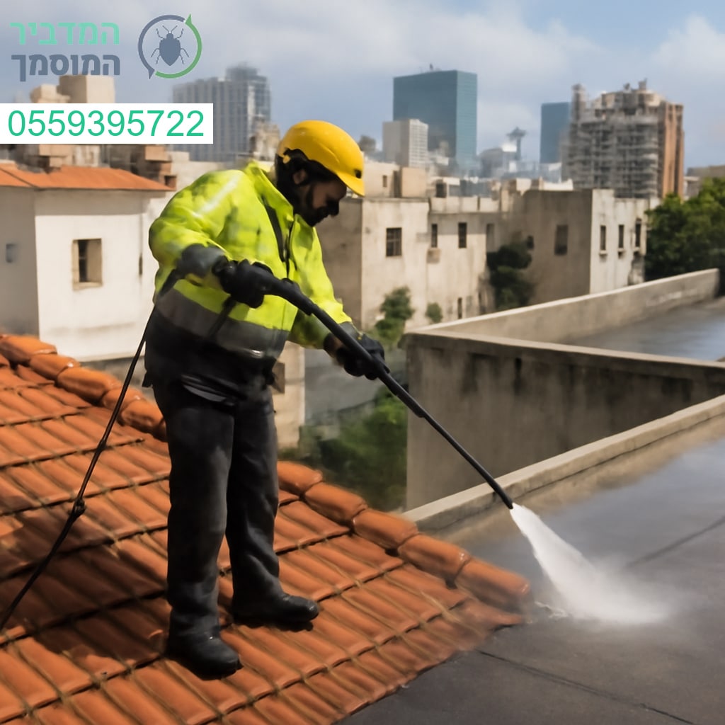 ניקוי גגות מקצועי בתל אביב עם ציוד מתקדם לתוצאות מבריקות ובטיחות מקסימלית