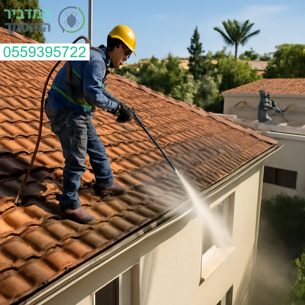 ניקוי גגות מקצועי בהרצליה עם ציוד מתקדם ותוצאות מבריקות