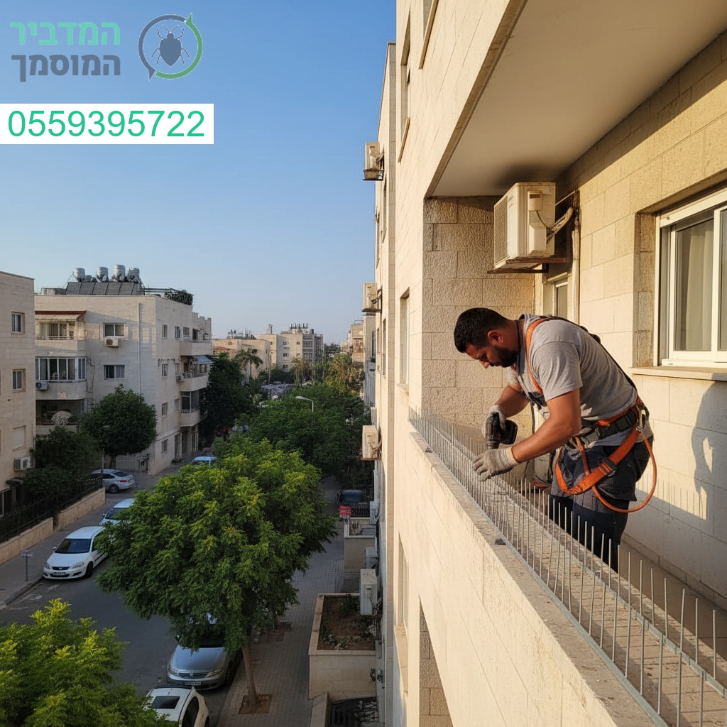 הרחקת יונים מקצועית ברמת השרון עם ציוד מתקדם ותוצאה מושלמת ללא פשרות