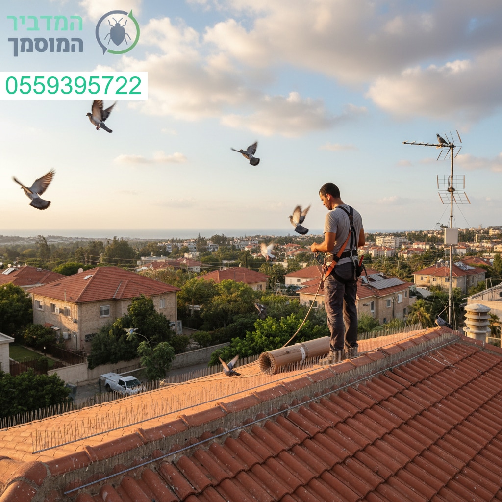 הרחקת יונים מקצועית ברמת השרון עם ציוד מתקדם ותוצאה שמחזיקה לאורך זמן