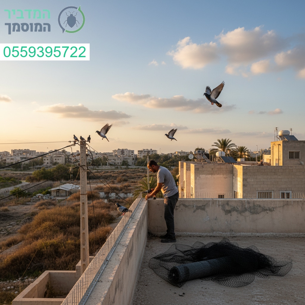 הרחקת יונים מקצועית באור עקיבא עם פתרונות מתקדמים ושירות ללא פשרות