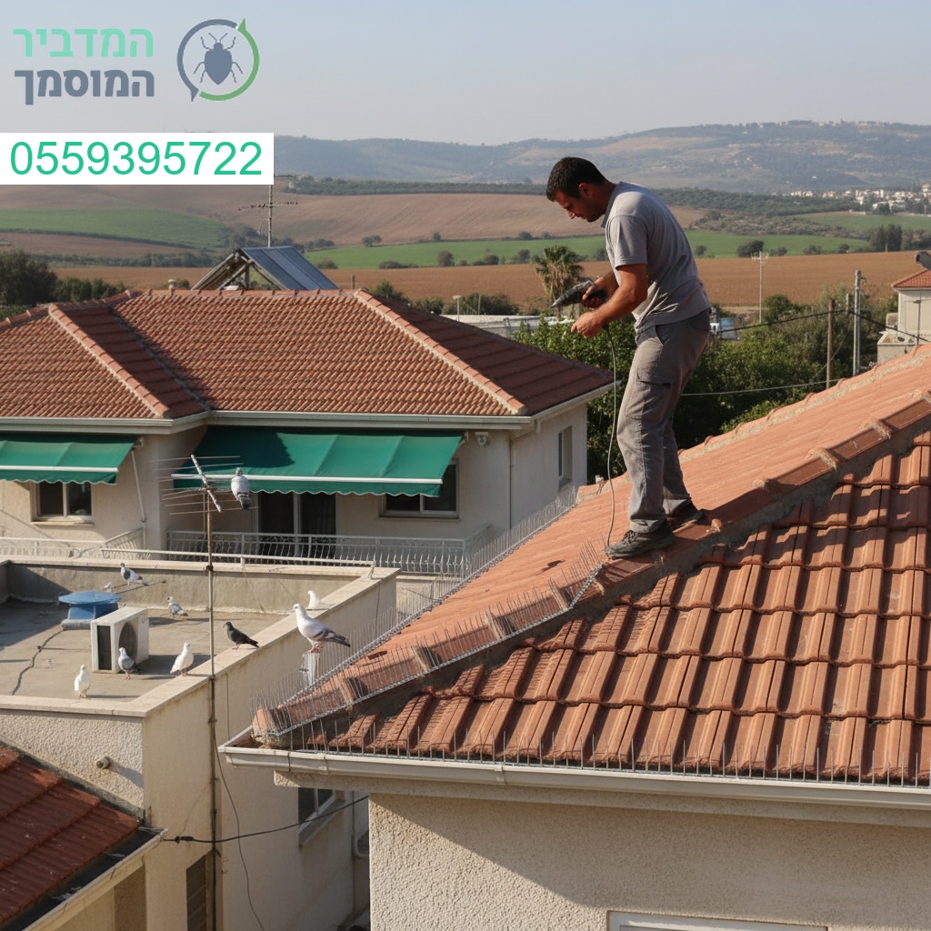 הרחקת יונים מקצועית בגובה בבנימינה לבתים פרטיים באחריות מלאה