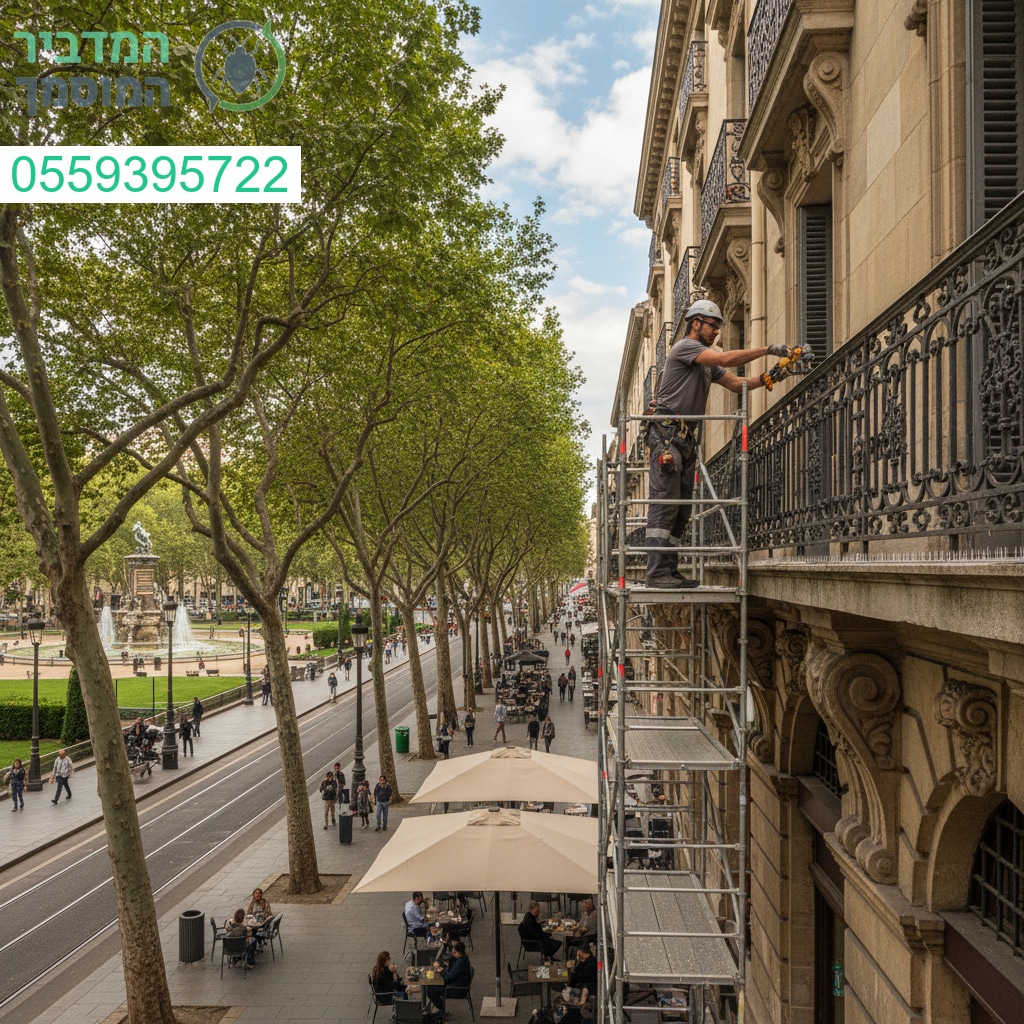 התקנה מקצועית של פתרון הרחקת יונים בשדרות לבניין שמור ומרשים בשיטות מתקדמות ובבטיחות מלאה