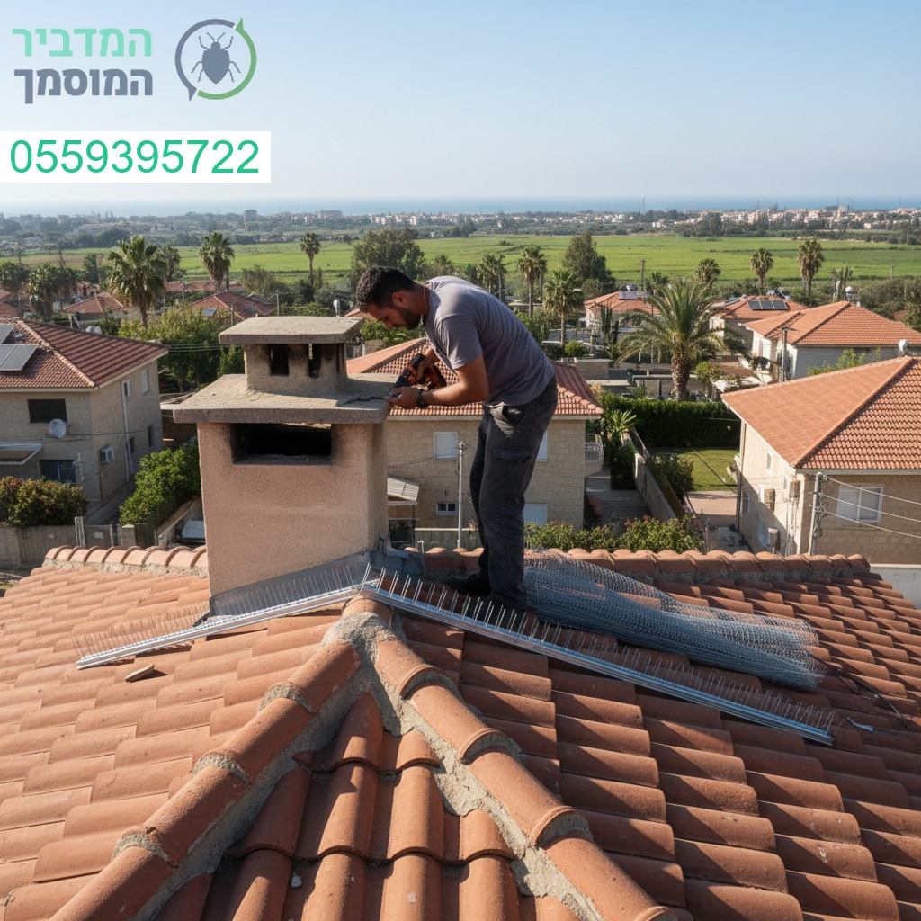 הרחקת יונים מקצועית באבן יהודה עם ציוד מתקדם ושירות ללא פשרות