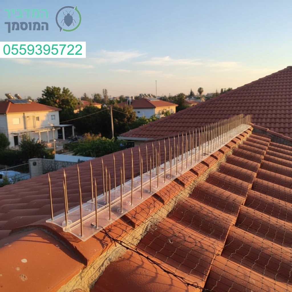 הרחקת יונים מקצועית בצורן קדימה עם מתקנים מתקדמים להגנה מלאה על הגג